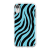 blue zebra print cell phone case