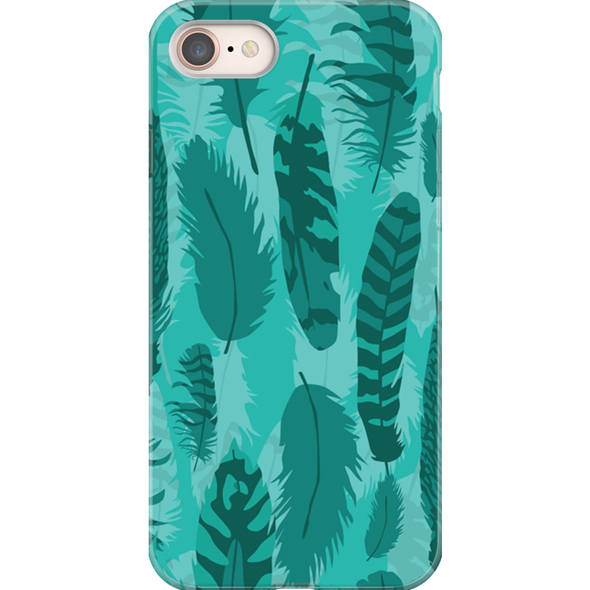 feather pattern cell phone case