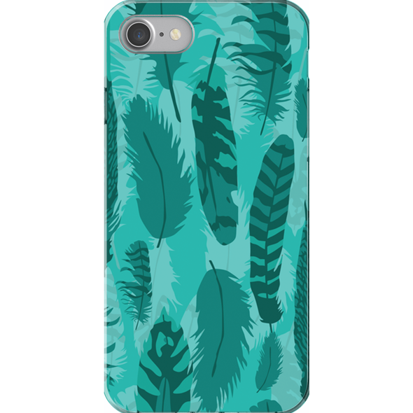 feather pattern cell phone case