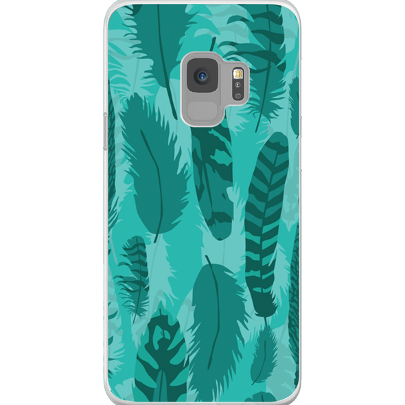 feather pattern cell phone case