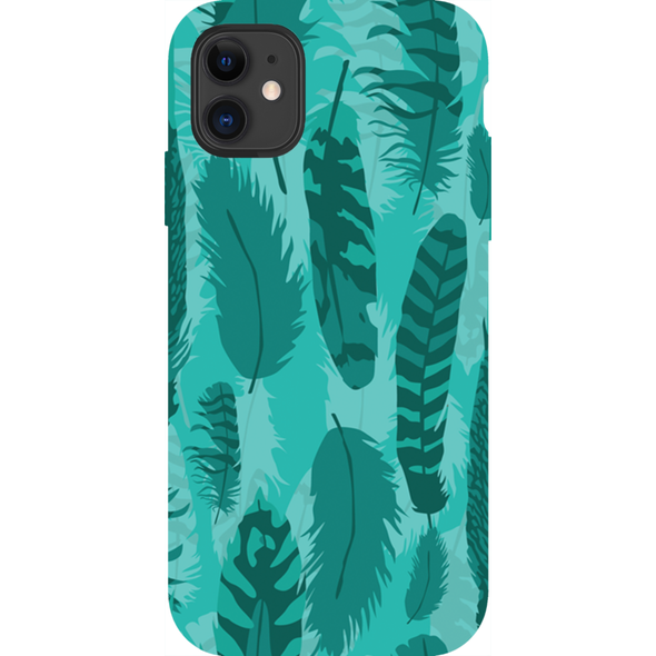 feather pattern cell phone case