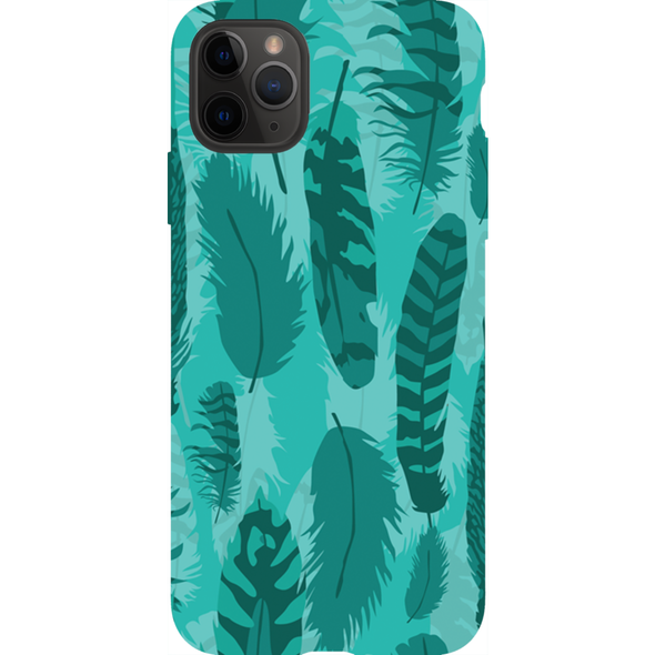 feather pattern cell phone case