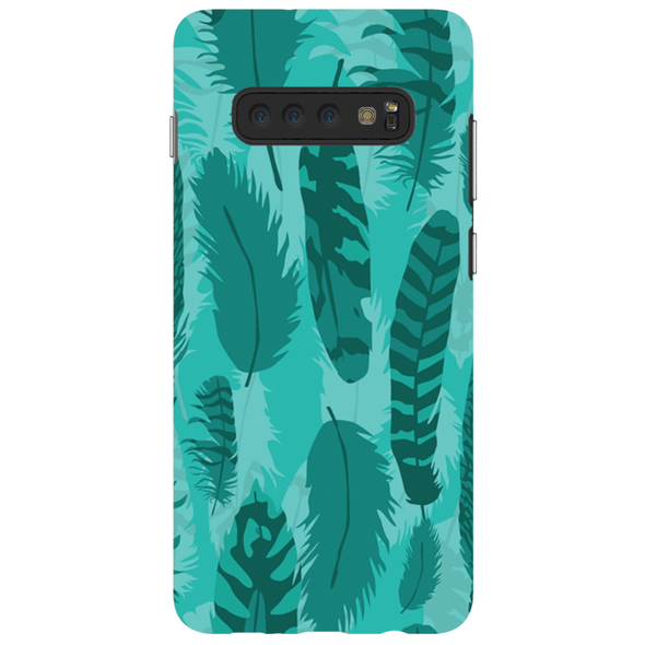 feather pattern cell phone case