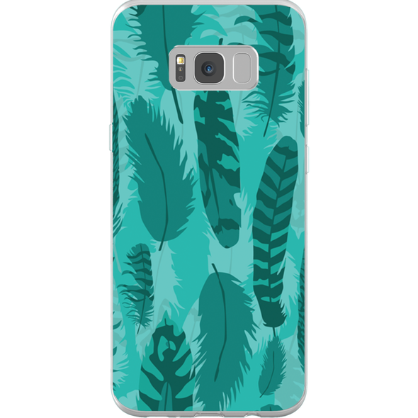 feather pattern cell phone case