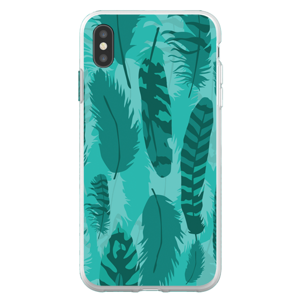 feather pattern cell phone case