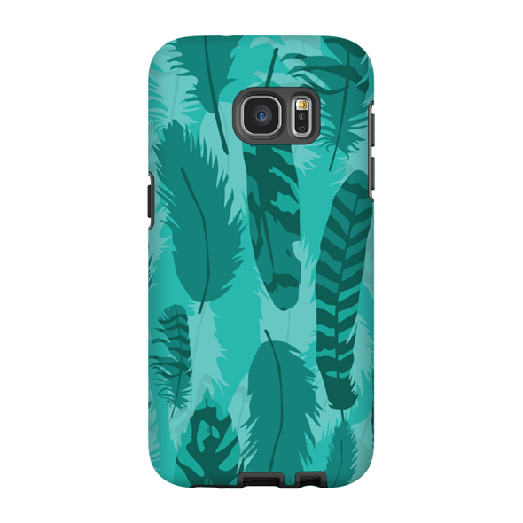 feather pattern cell phone case