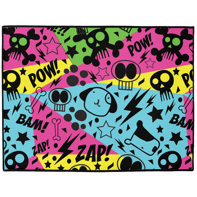 graffiti dog mat