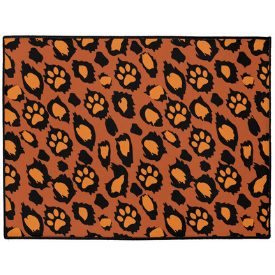 leopard print dog mat