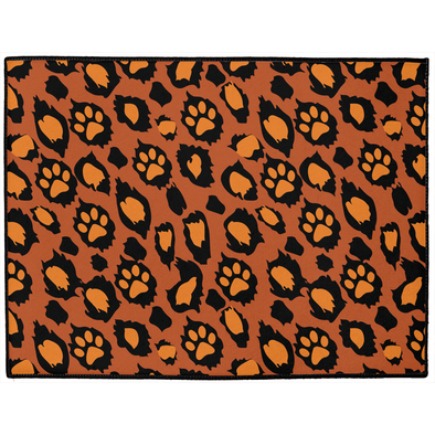 Puppy Dog Paw Prints Rug by decampstudios