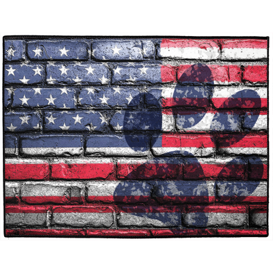 american flag dog mat