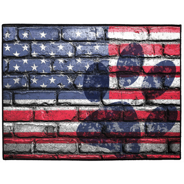 american flag dog mat