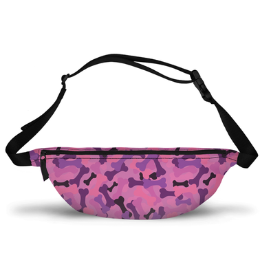 pink camo bones fanny pack