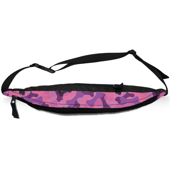 pink camo bones fanny pack