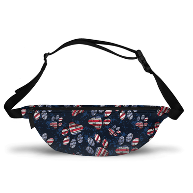 patriotic american flag fanny pack