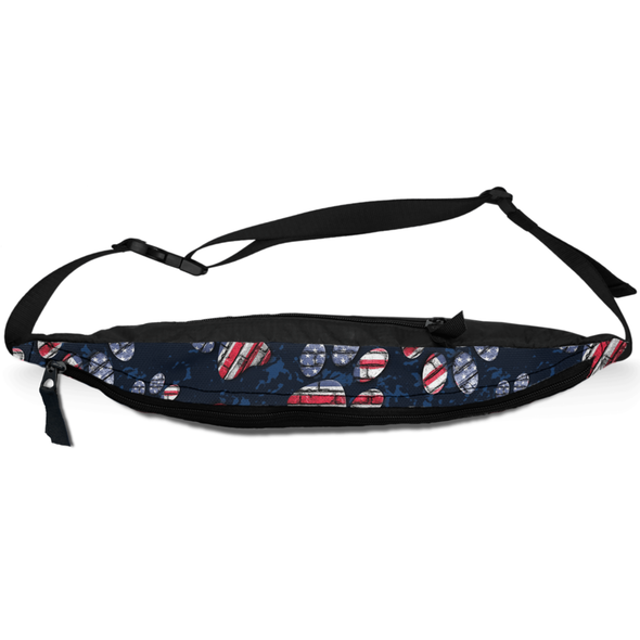 patriotic american flag fanny pack