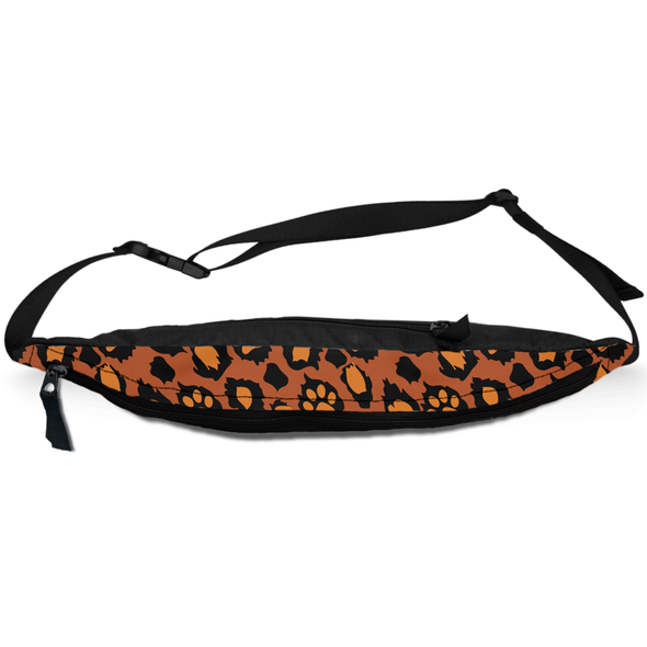 leopard skin fanny pack
