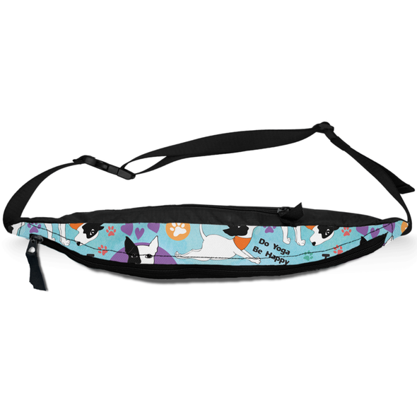 yoga dog fanny pack
