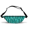 teal feather fanny pack