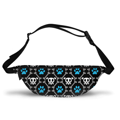 skull and bones fanny pack