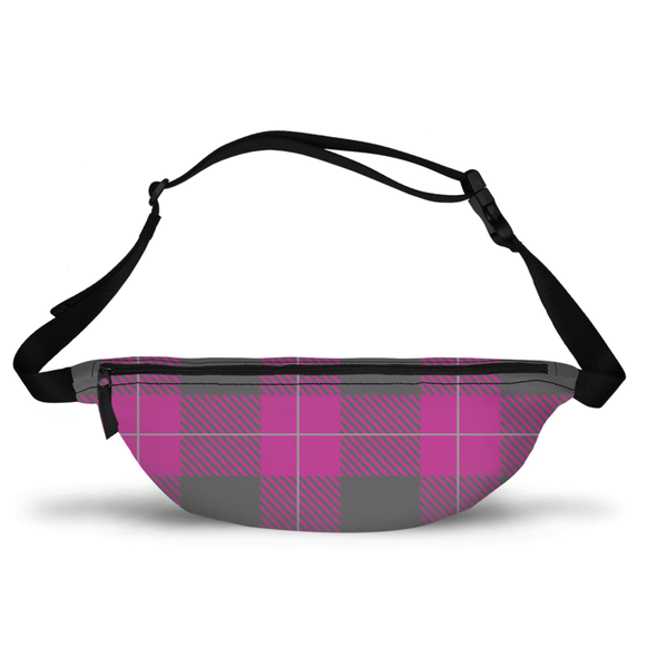 plaid pink fanny pack