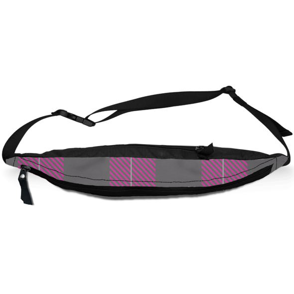 plaid pink fanny pack