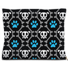 skull and bones dog bed