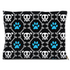 skull and bones dog bed