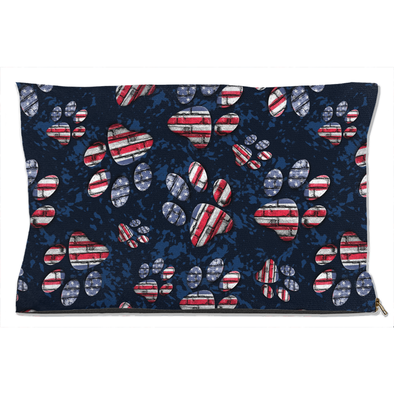 patriotic american flag dog bed