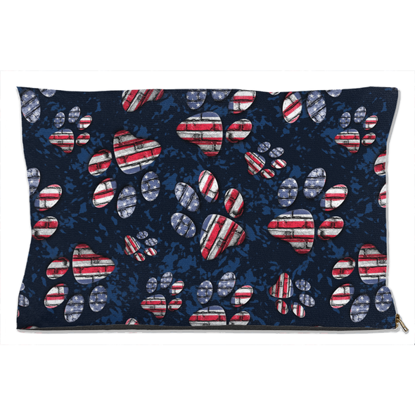 patriotic american flag dog bed