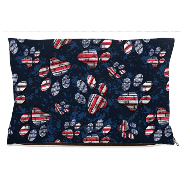 patriotic american flag dog bed
