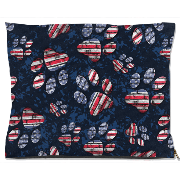 patriotic american flag dog bed