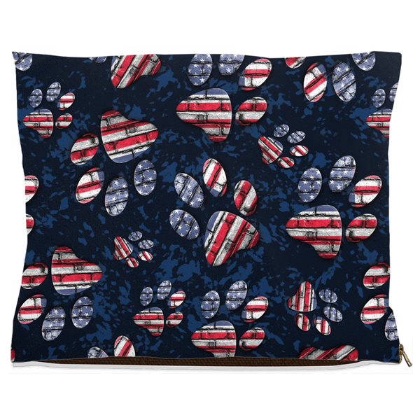 patriotic american flag dog bed