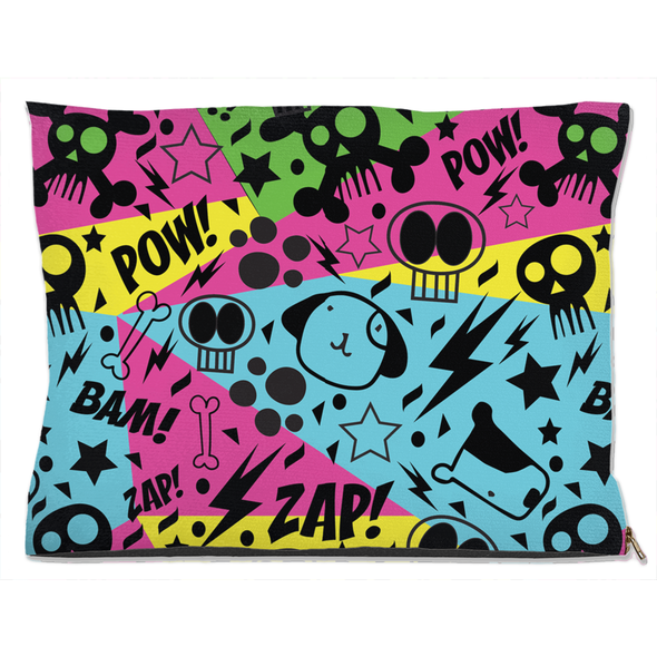 graffiti dog bed