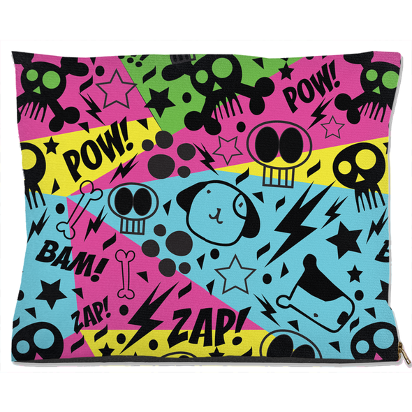 graffiti dog bed