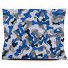 bone camo blue dog bed