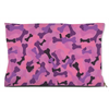 bone camo pink dog bed