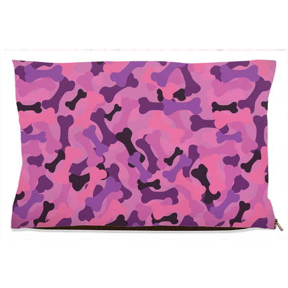 Pink camo dog bed deals