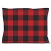 buffalo plaid red dog bed