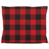 buffalo plaid red dog bed