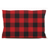 buffalo plaid red dog bed