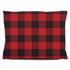 buffalo plaid red dog bed