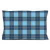 buffalo plaid blue dog bed