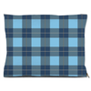 buffalo plaid blue dog bed
