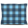 buffalo plaid blue dog bed