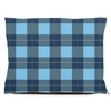 buffalo plaid blue dog bed