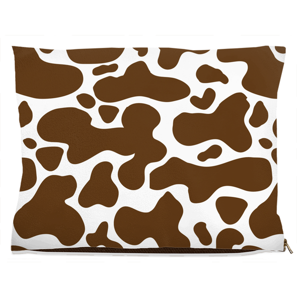 cow hide pattern dog bed