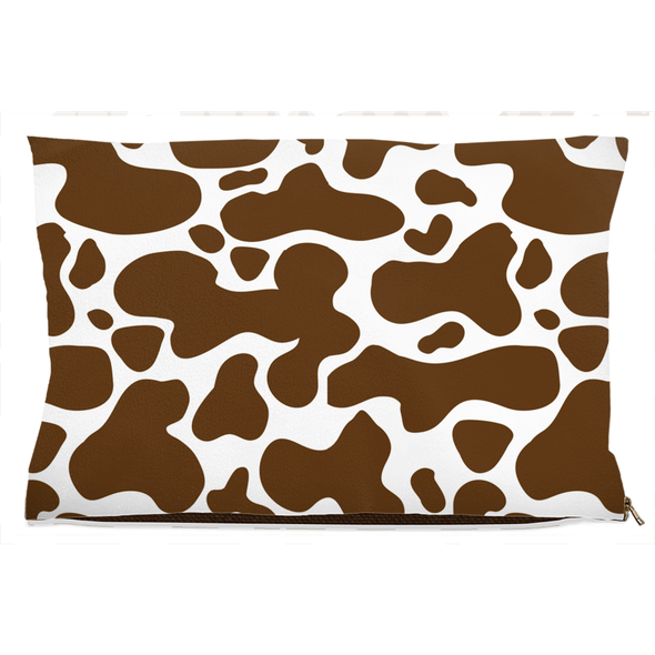 cow hide pattern dog bed