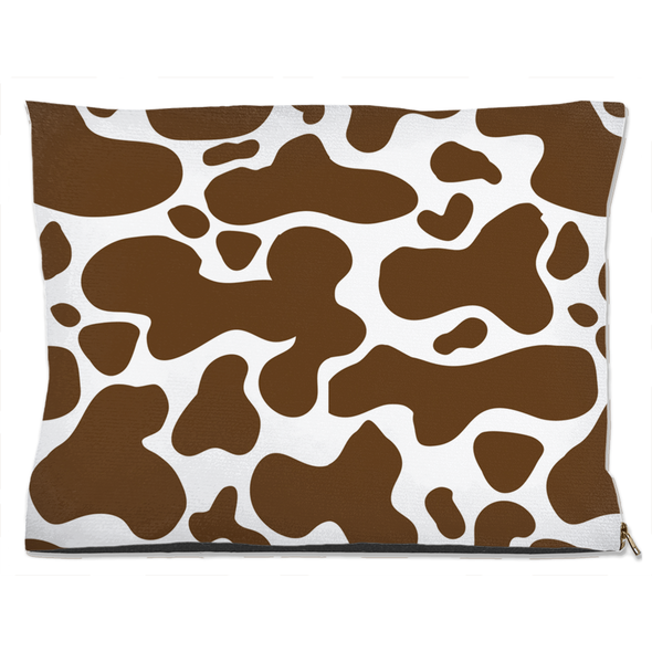 cow hide pattern dog bed