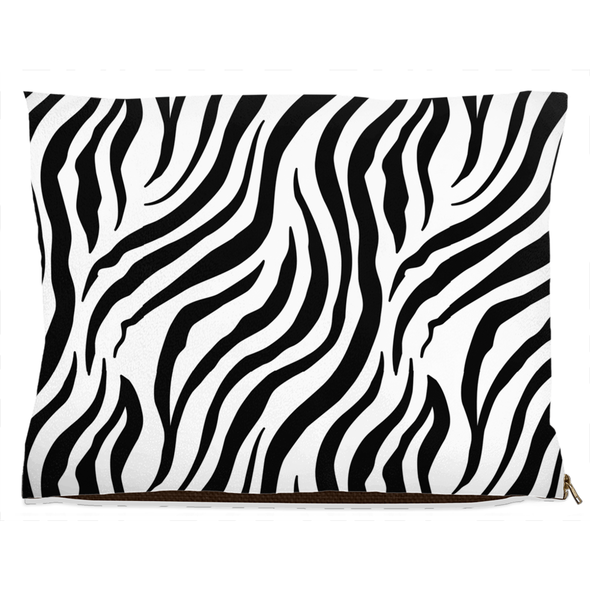 zebra print dog bed