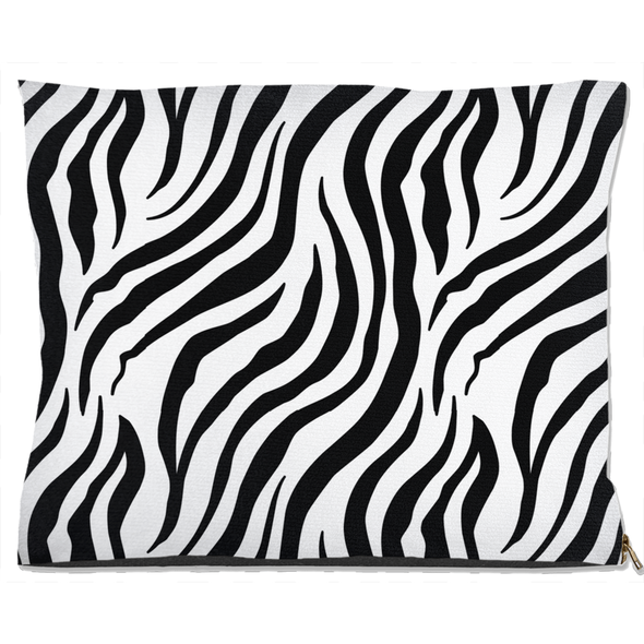 zebra print dog bed